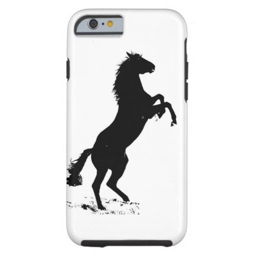 Rearing Horse Silhouette Tough iPhone 6 Case