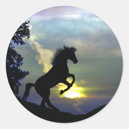 Rearing Horse Sticker