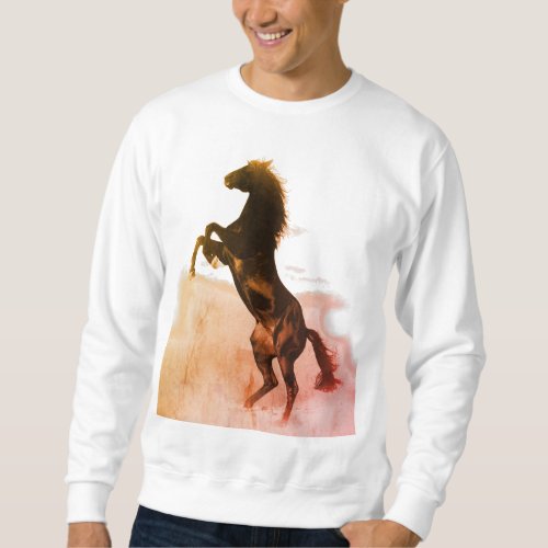Rearing Horse Sweatshirt