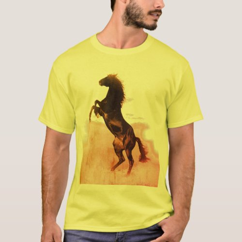 Rearing Horse T_Shirt