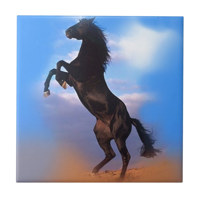 Rearing Horse Tile (Front)