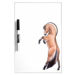 Rearing Norwegian Fjord Horse Dry Erase Board