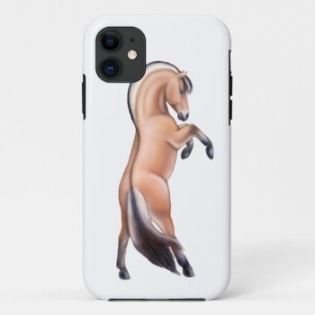 Rearing Norwegian Fjord Horse Iphone 5 Case by TheCasePlace at Zazzle
