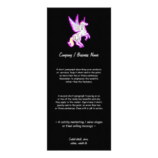 Rearing Unicorn Guardian Angel Rack Card