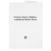 Rearing Unicorn Stallion (Back)