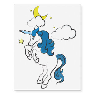 REARING UNICORN TEMPORARY TATTOO