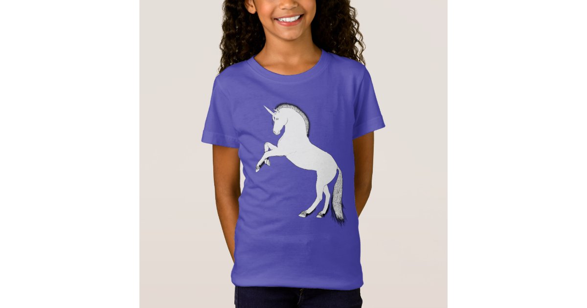 Women's Afro Unicorn Triple Horned Beauties Graphic Tee White Medium