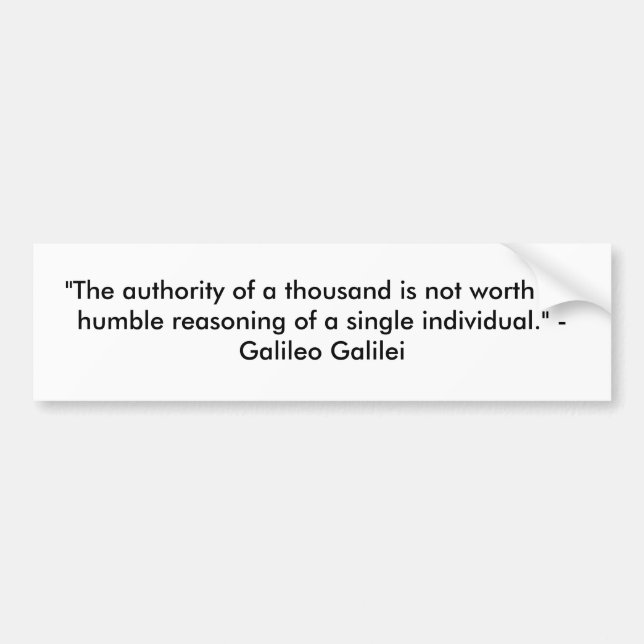 reason bumper sticker (Front)