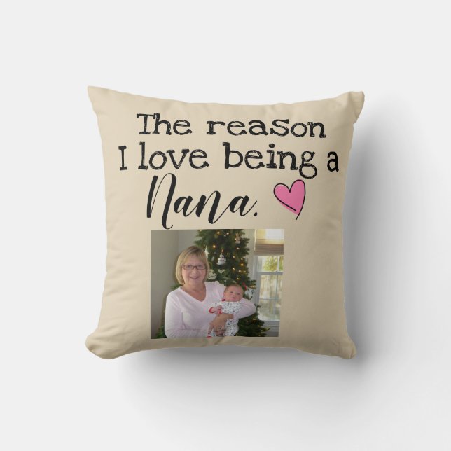 reason i love being a nana personalized throw pillow (Front)