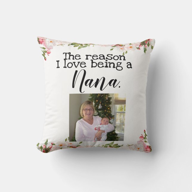reason i love being a nana personalized throw pillow (Front)
