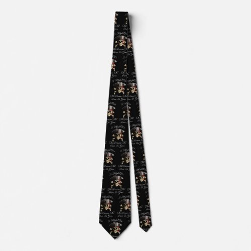 Reason The Rum Is Gone Pirate Skull Neck Tie