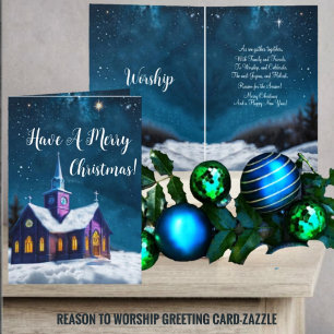 Reason To Worship Folded Greeting Card