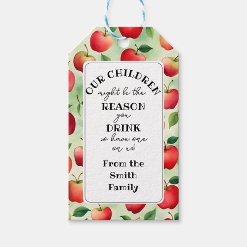 reason you drink teacher appreciation apples gift tags
