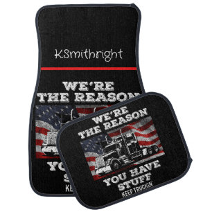 Reason You Have Stuff: Keep Truckin Car Floor Mat