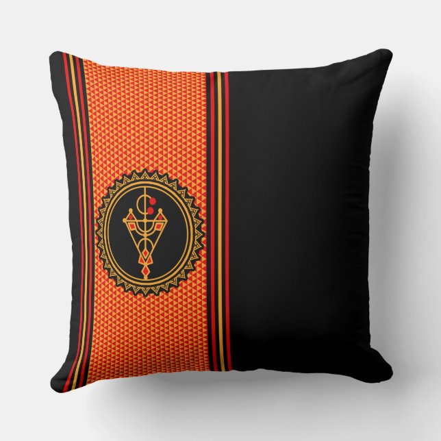 Reasons for the Kabyle Amazigh pottery Throw Pillow (Back)