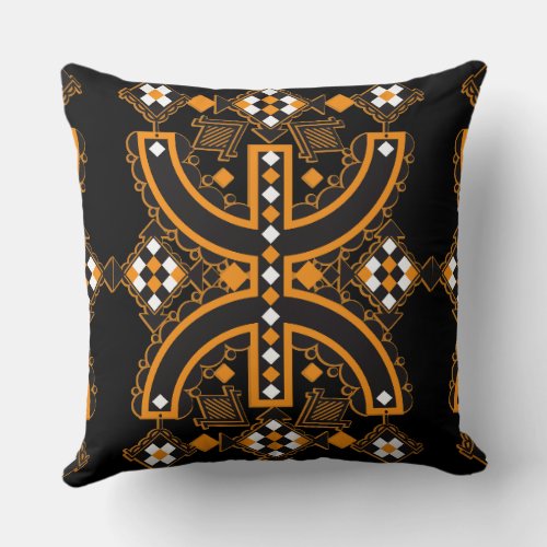 Reasons for the Kabyle Amazigh pottery Throw Pillow
