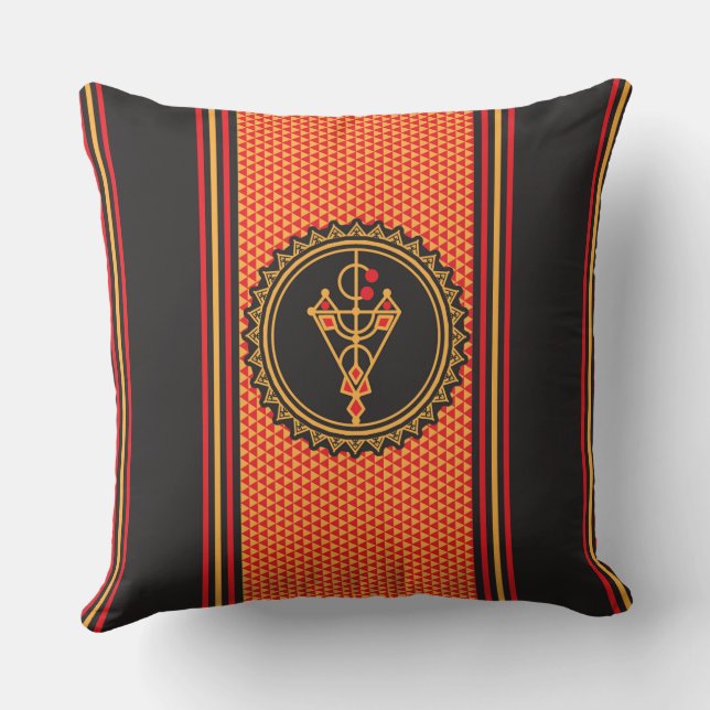 Reasons for the Kabyle Amazigh pottery Throw Pillow (Back)