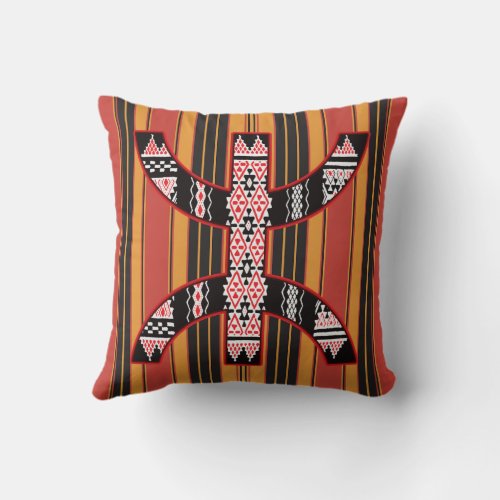 Reasons for the Kabyle Amazigh pottery Throw Pillow