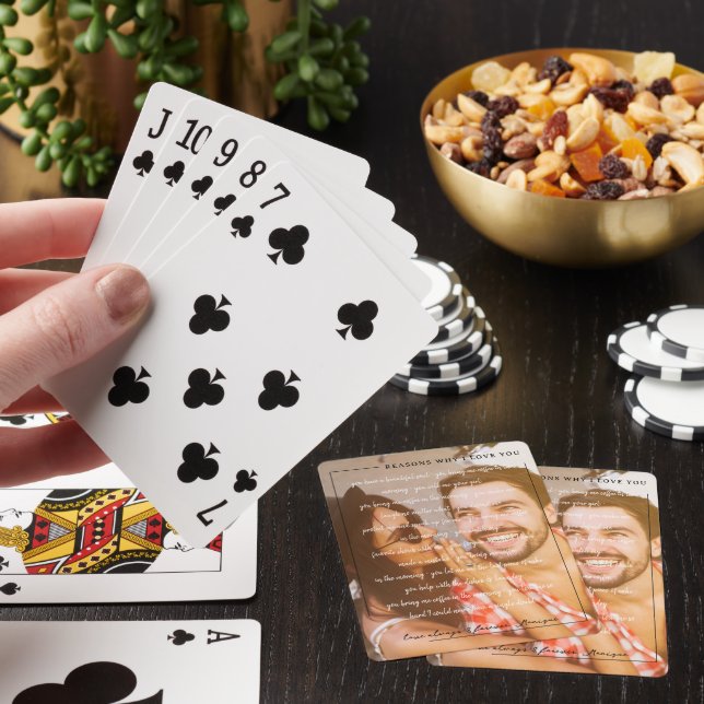 Reasons I Love You | Personalized Couples Photo Poker Cards (In Situ)