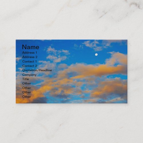 Reasons to Wake Up Early Business Card