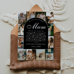 Reasons We Love You Mum Photo Collage Mother's Day Card