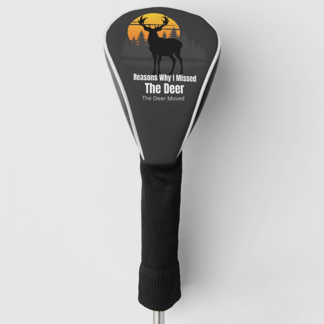 Reasons Why I Missed The Deer Golf Head Cover (Front)