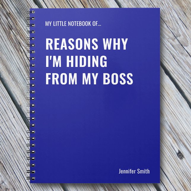 Reasons Why I'm Hiding Funny Quote Notebook (Creator Uploaded)