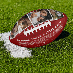 Reasons You're A Great Catch | 4 Photo Football