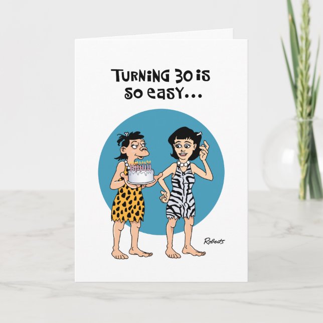 Reassuring 30th Birthday Card (Front)