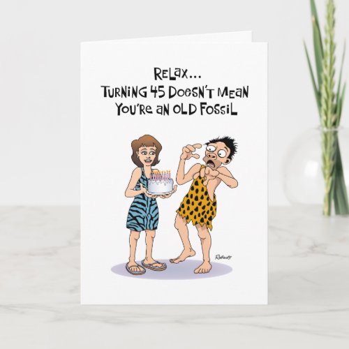 Reassuring 45th Birthday Card