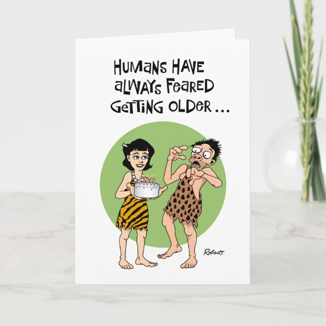 Reassuring "Over the Hill" Birthday Card (Front)