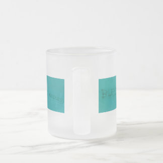 Reb Zalman's Blessing on a Water Tank Frosted Glass Coffee Mug