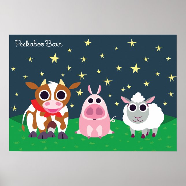 Reba, Leary, and Lulu at Night Poster (Front)