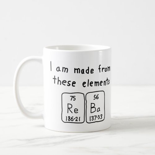 Reba periodic table name mug