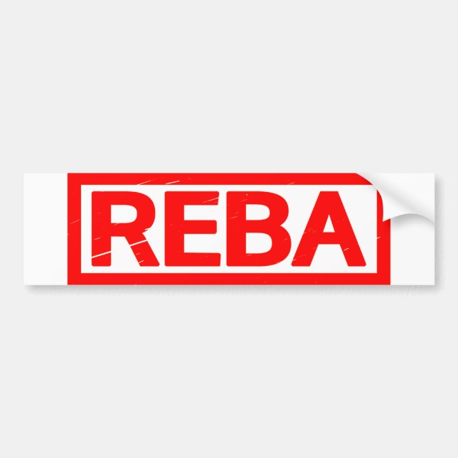 Reba Stamp Bumper Sticker (Front)