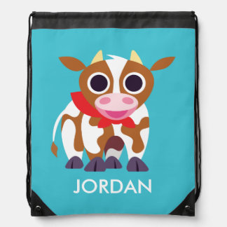 Reba the Cow Drawstring Bag