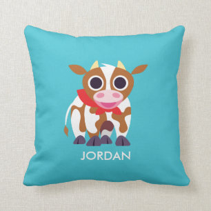 Reba the Cow Throw Pillow