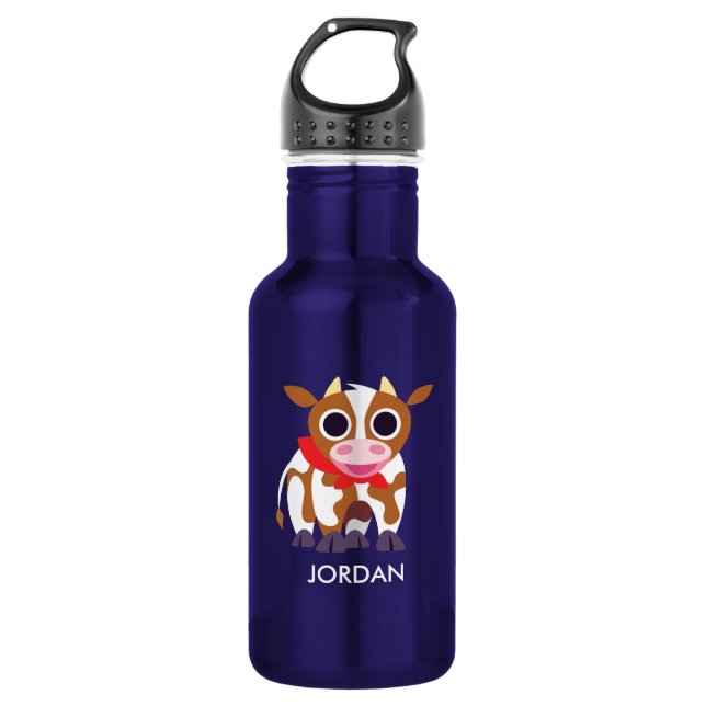 Reba the Cow Water Bottle (Front)