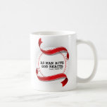 Rebe Baal Shem Tov Inspiring Quote Jewish Gift Mug<br><div class="desc">Rebe Baal Shem Tov Inspiring Quote Jewish Gift Mug Rebe Baal Shem Tov Inspiring Quote Mug NO1 QUOTE ON THIS MUG: ⬇ As man acts, God reacts SHALOM - WELCOME TO JUDAICA SHOP Here is a 100% Kosher product for you! ✡ DESIGNED BY HASIDIC YOUNG WOMEN ✡ This mug is...</div>