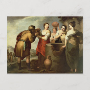 Rebecca and Eliezer at the Well, c.1665 Postcard