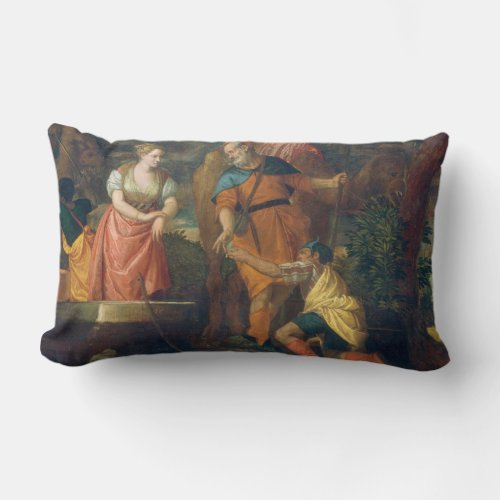 Rebecca at the Well _ Veronese Fine Art Lumbar Pillow