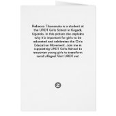Rebecca Explains Girls Education Movement Cards (Back)
