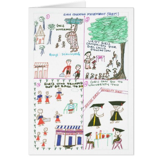 Rebecca Explains Girls Education Movement Cards (Front)