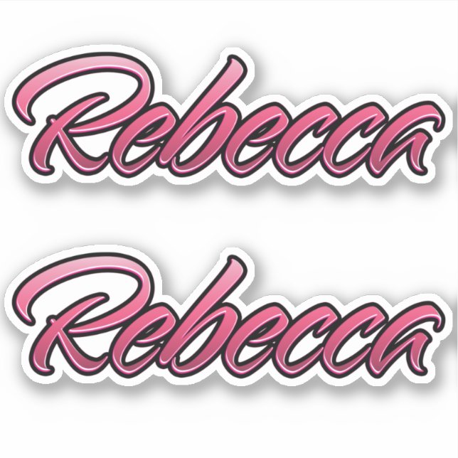Rebecca faded pink sticker sticker embroiderset (Front)