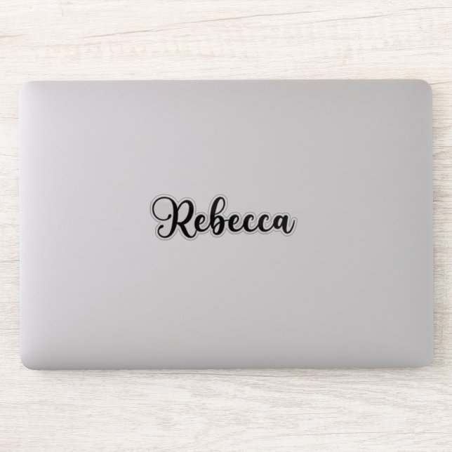 REBECCA直筆サイン Rebecca Name - Handwritten Calligraphy Sticker | Zazzle