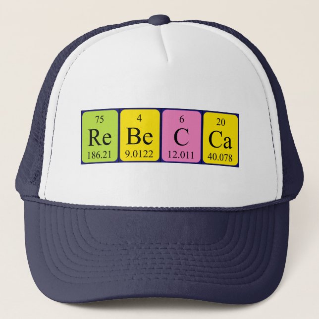 Rebecca periodic table name hat (Front)