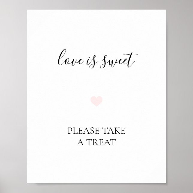 Rebecca Simple Dessert Table Wedding Sign (Front)