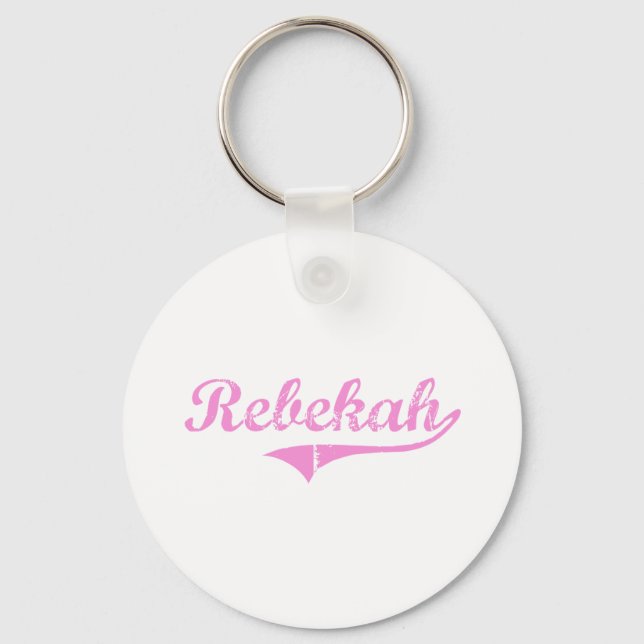 Rebekah Classic Style Name Keychain (Front)