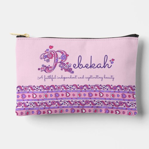 Rebekah name beginning with R girls pencil case Accessory Pouch