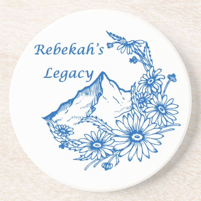 Rebekah's Legacy Sandstone Coaster (Front)